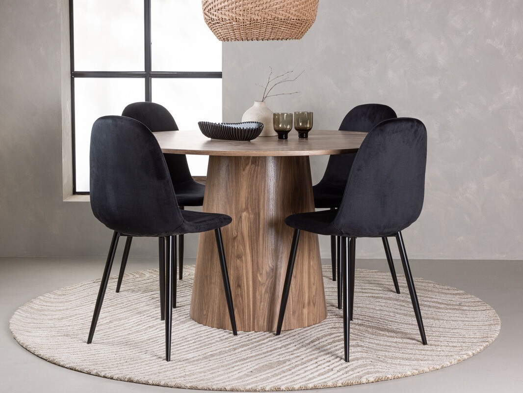 Conjunto de mesas y sillas para comedor Dallas 4246 (Marrón)