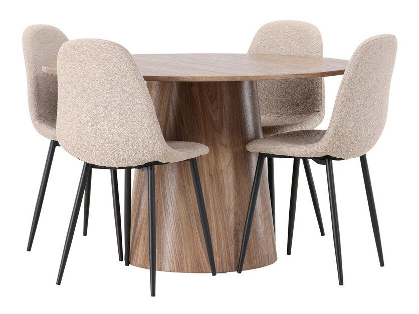 Conjunto de mesas y sillas para comedor Dallas 4247 (Marrón)