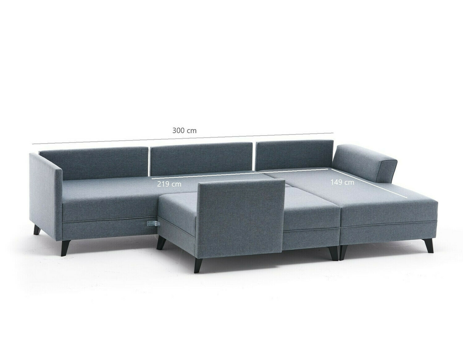 Sofá rinconero Altadena 315 (Burdeos)