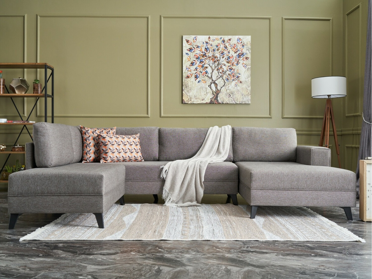 Sofá rinconero Altadena 315 (Gris)