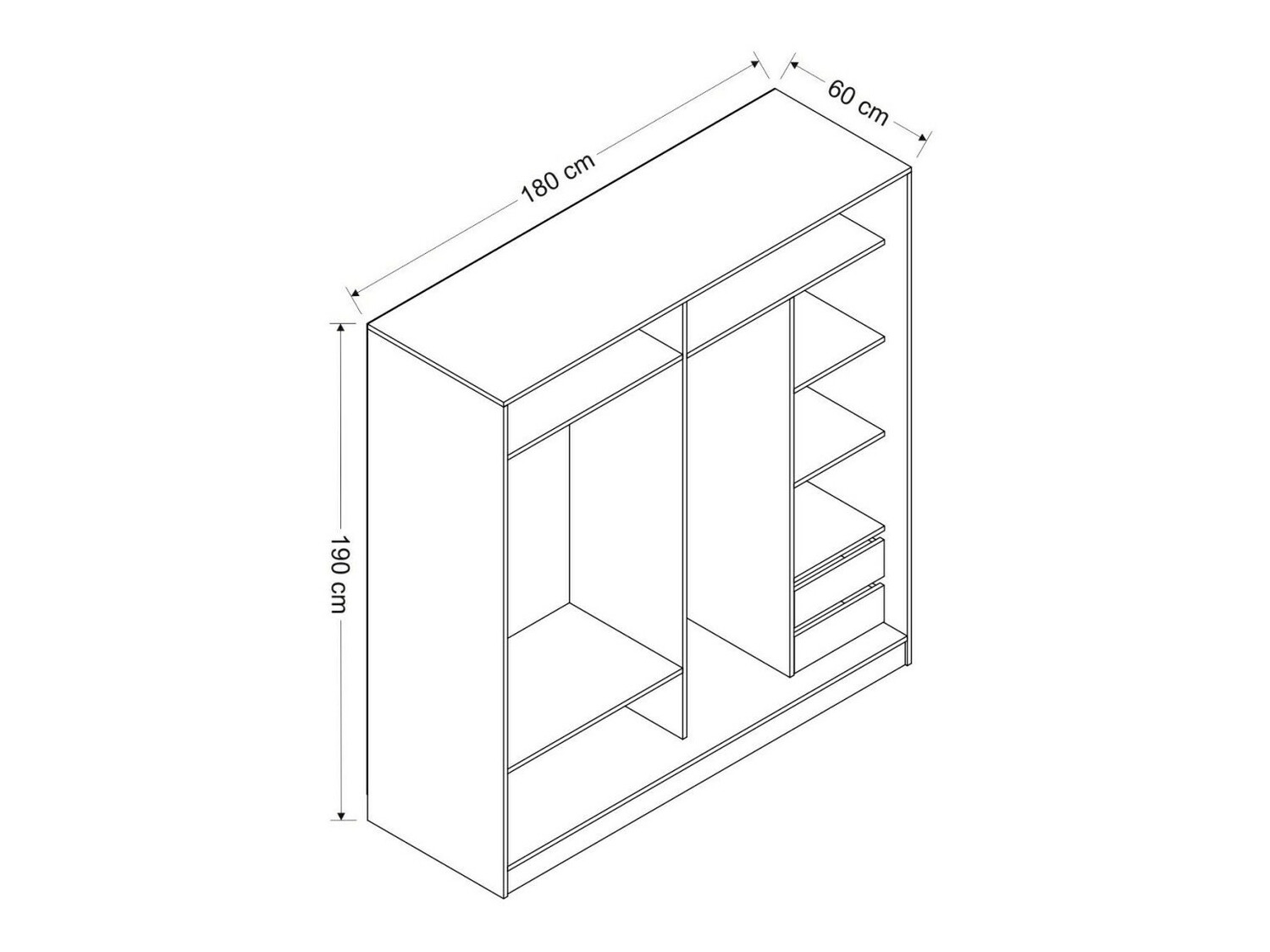 Armario Kailua L333 (Blanco)