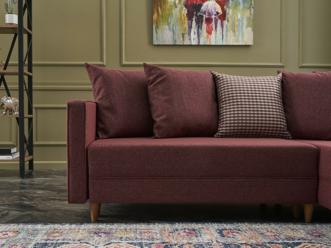Sofá rinconero Altadena 317 (Burdeos)
