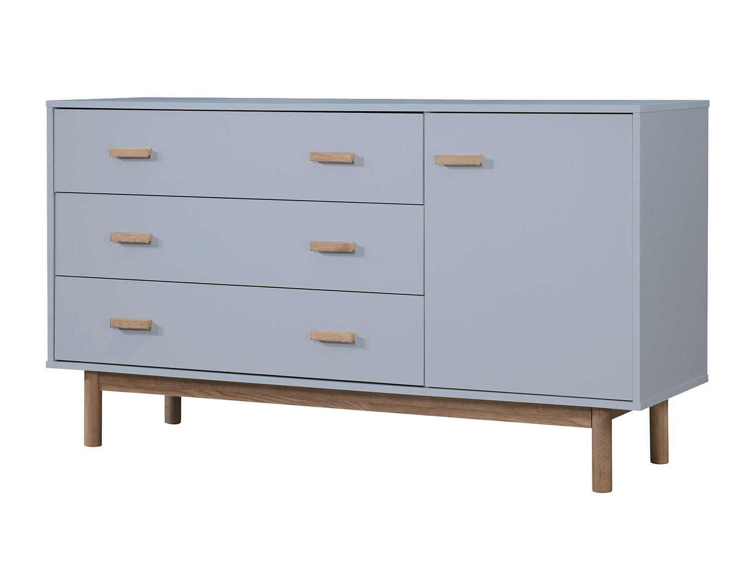 Cómoda Nolcalu 100 (Gris + Roble)