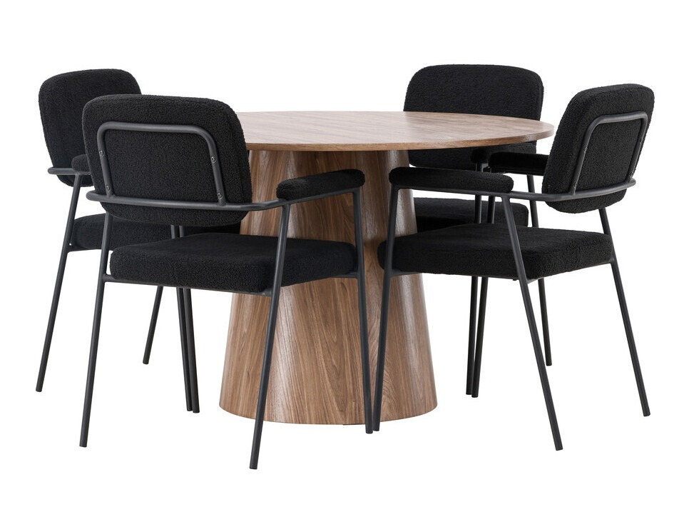 Conjunto de mesas y sillas para comedor Dallas 4250 (Marrón)