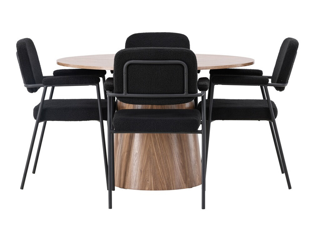 Conjunto de mesas y sillas para comedor Dallas 4250 (Marrón)