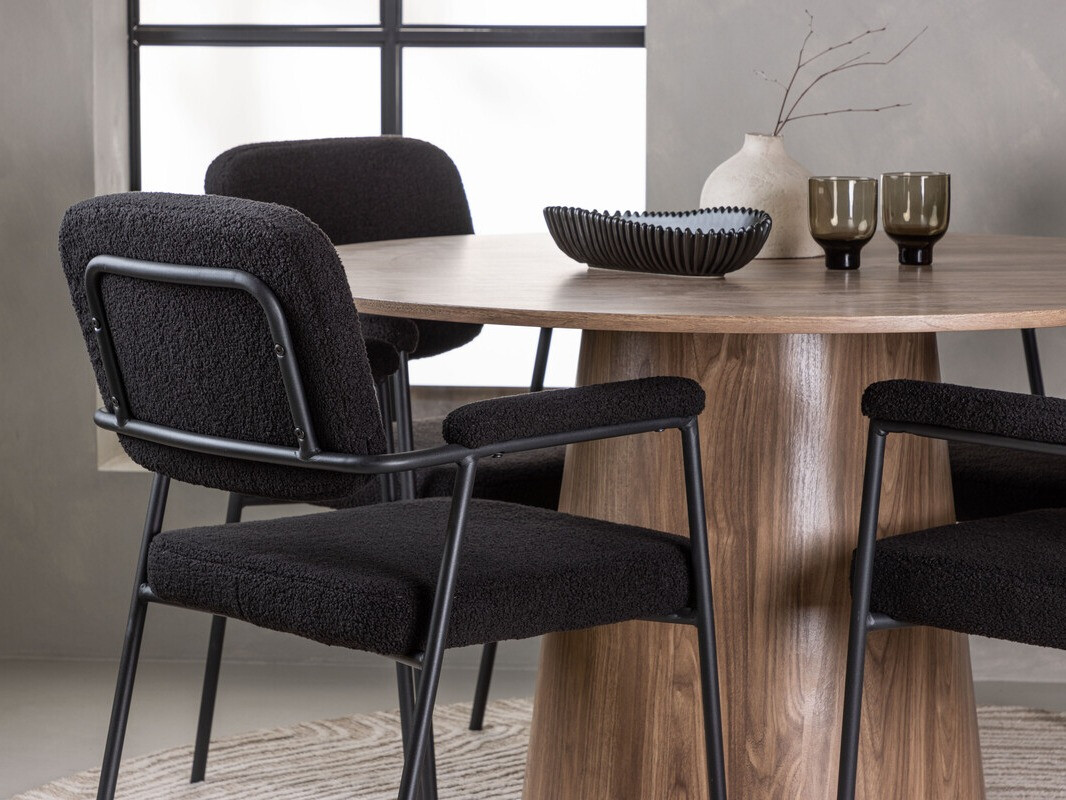 Conjunto de mesas y sillas para comedor Dallas 4250 (Marrón)
