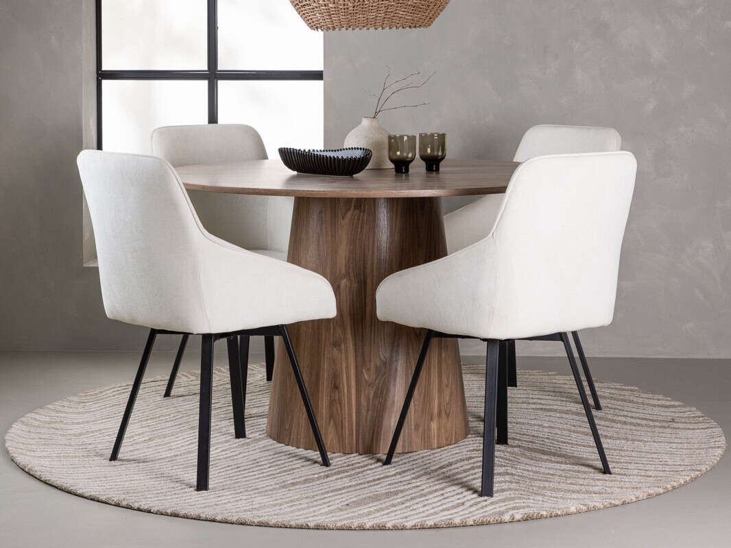 Conjunto de mesas y sillas para comedor Dallas 4251 (Marrón)