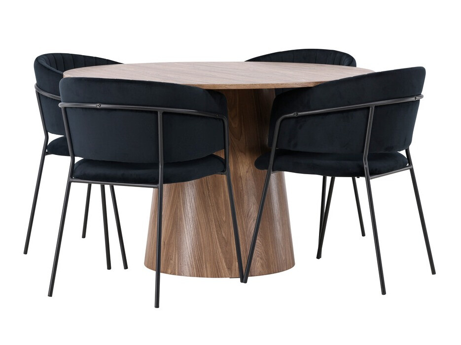 Conjunto de mesas y sillas para comedor Dallas 4254 (Marrón)