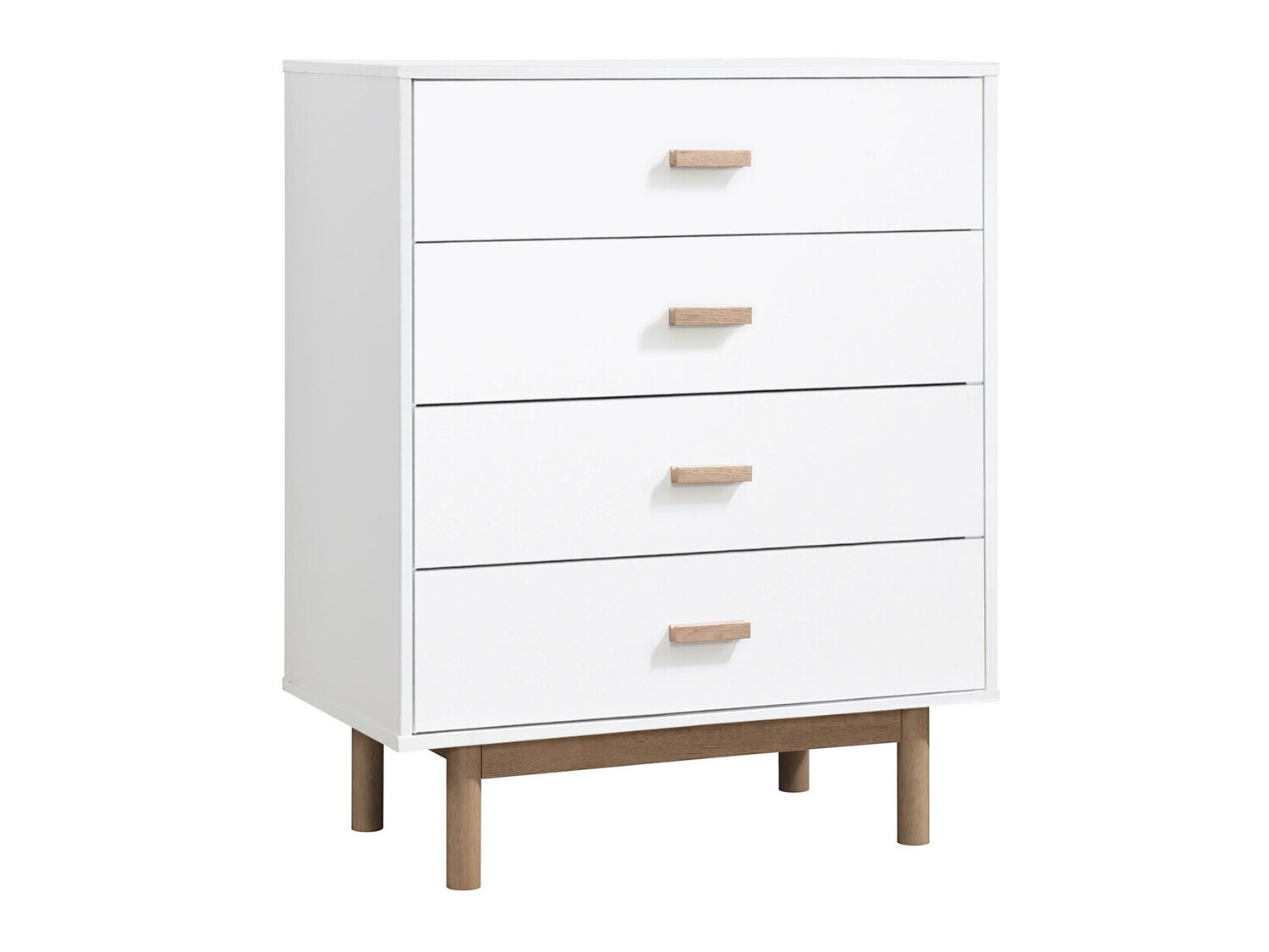 Cómoda Nolcalu 103 (Blanco + Roble)