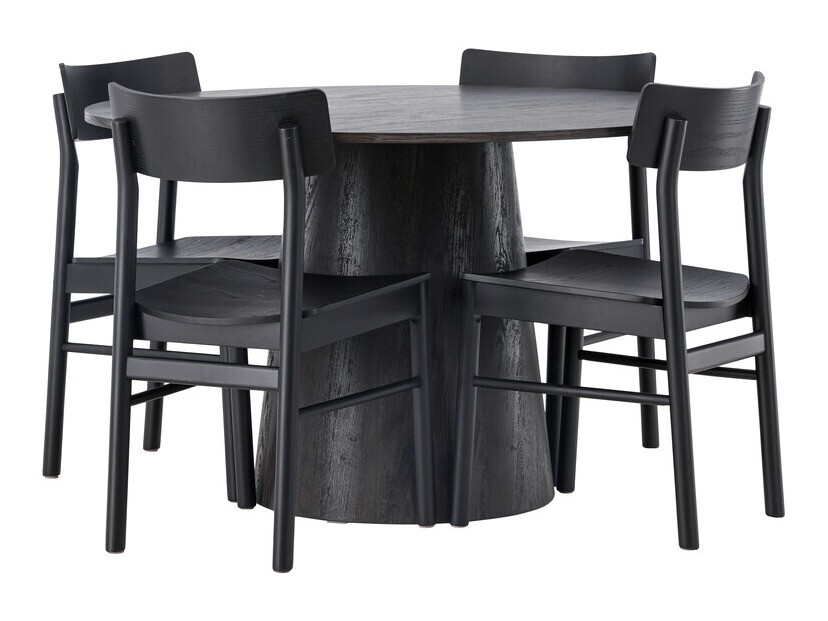 Conjunto de mesas y sillas para comedor Dallas 4256 (Marrón oscuro)