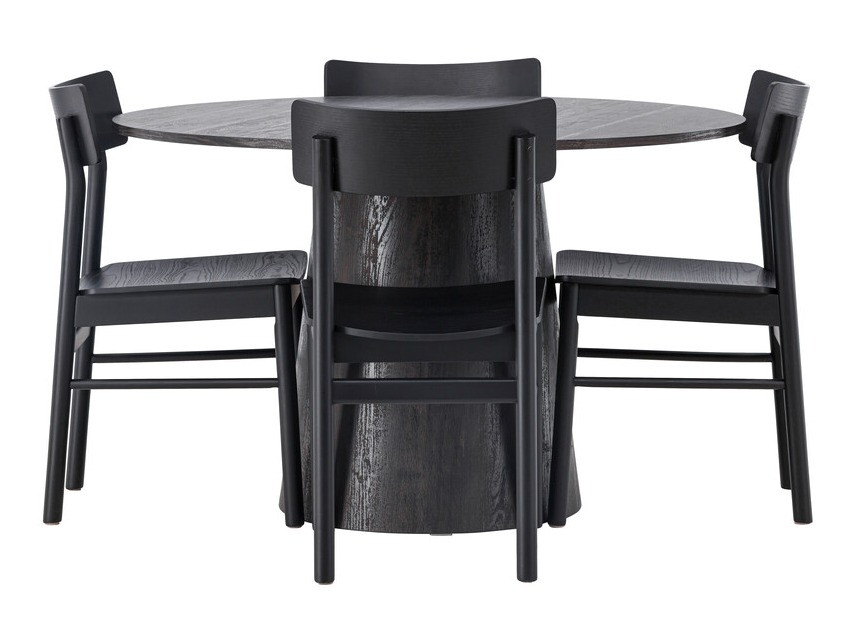 Conjunto de mesas y sillas para comedor Dallas 4256 (Marrón oscuro)