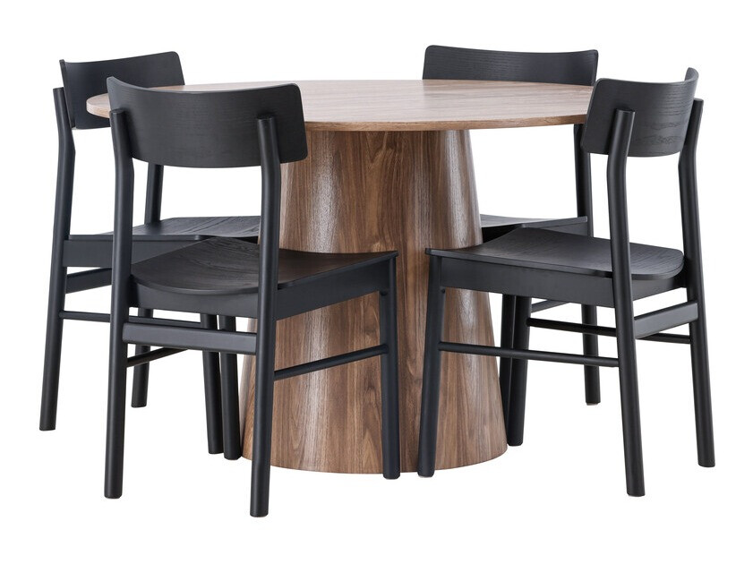 Conjunto de mesas y sillas para comedor Dallas 4256 (Marrón)