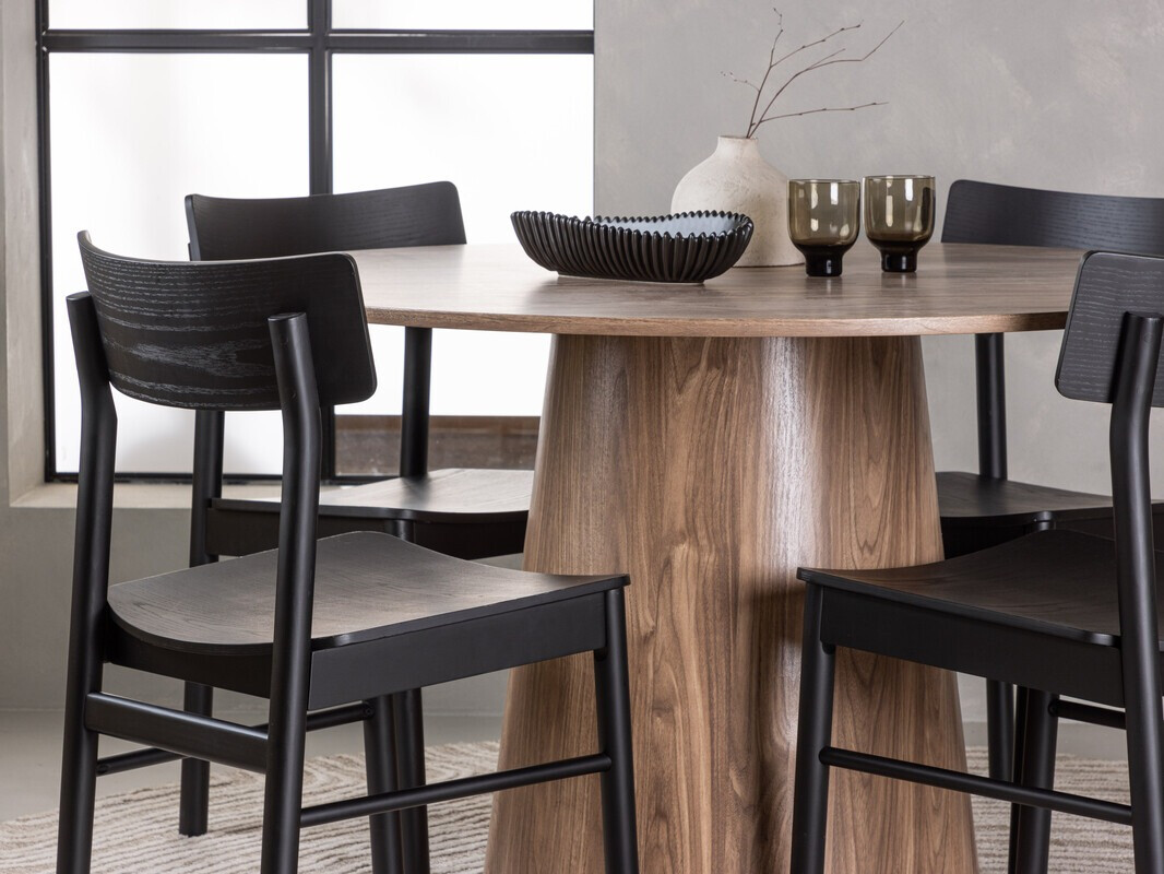 Conjunto de mesas y sillas para comedor Dallas 4256 (Marrón)