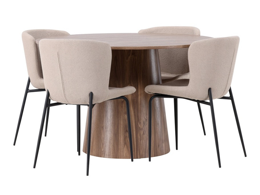 Conjunto de mesas y sillas para comedor Dallas 4257 (Marrón)