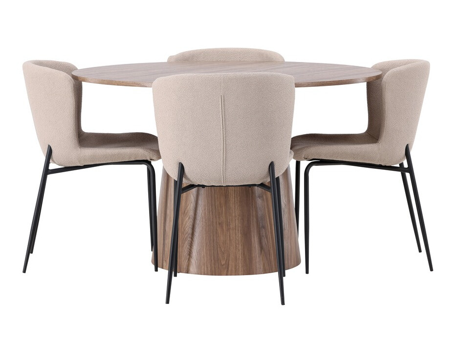 Conjunto de mesas y sillas para comedor Dallas 4257 (Marrón)