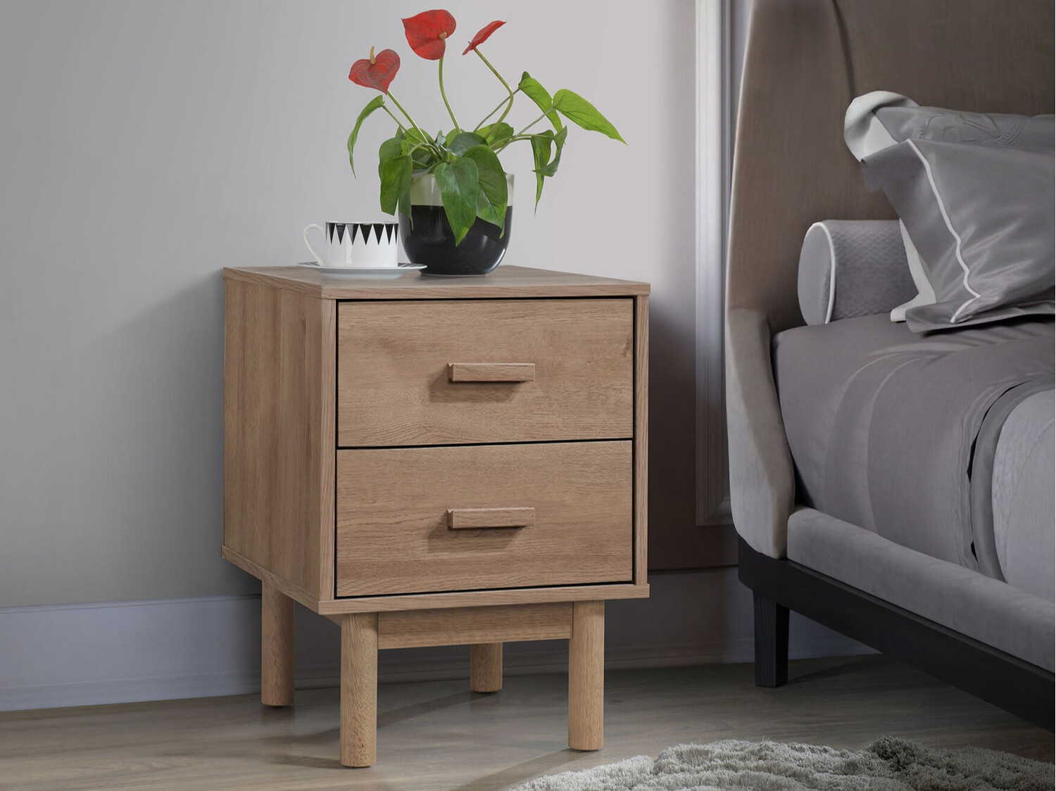 Mesilla de noche Nolcalu 102 (Roble)