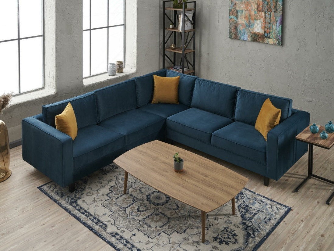 Sofá rinconero Altadena 324 (Azul oscuro)