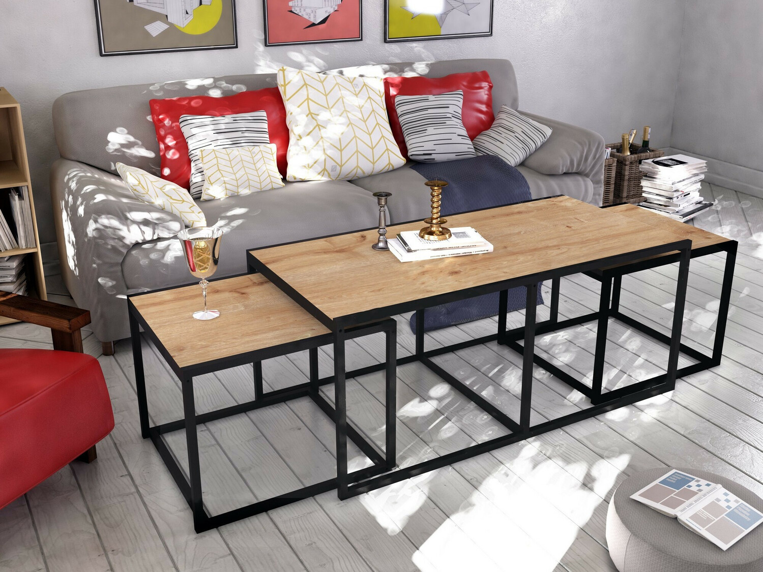 Conjunto mesa de centro Kailua 1434