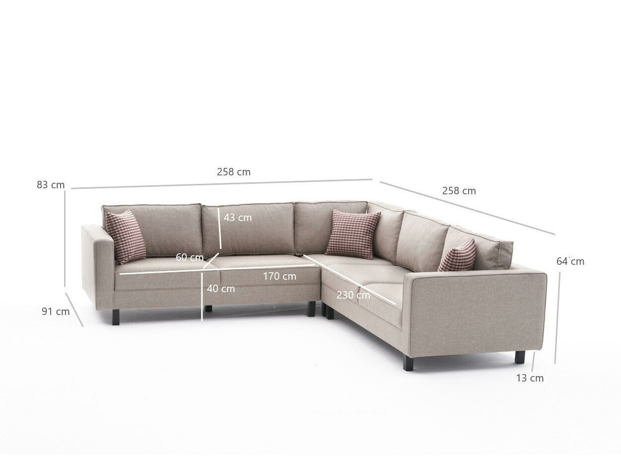 Sofá rinconero Altadena 326 (Crema)