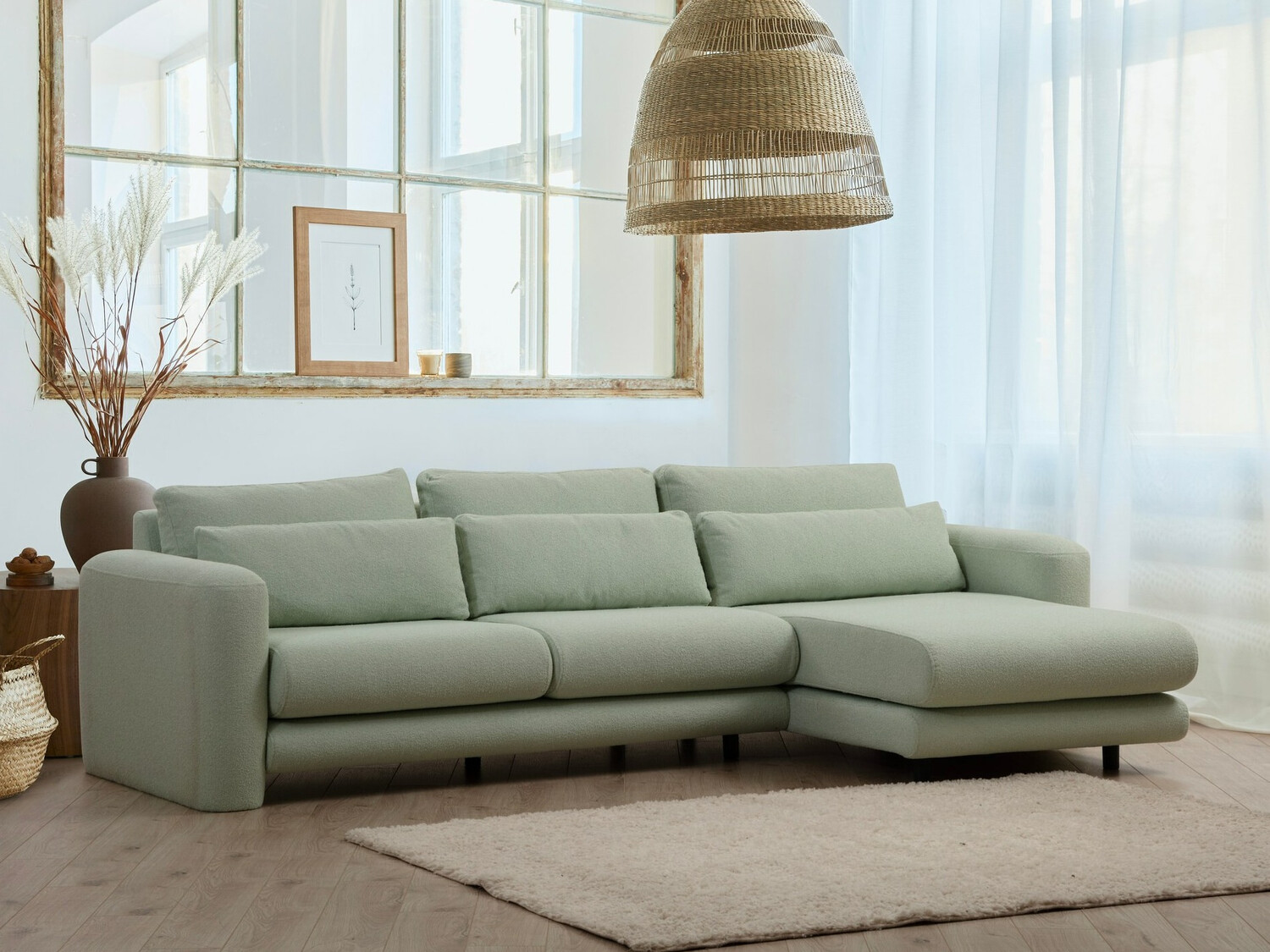 Sofá rinconero Altadena 333 (Verde)