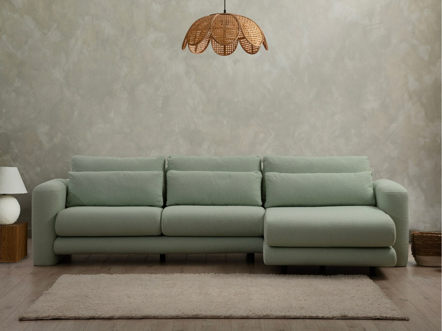 Sofá rinconero Altadena 333 (Verde)