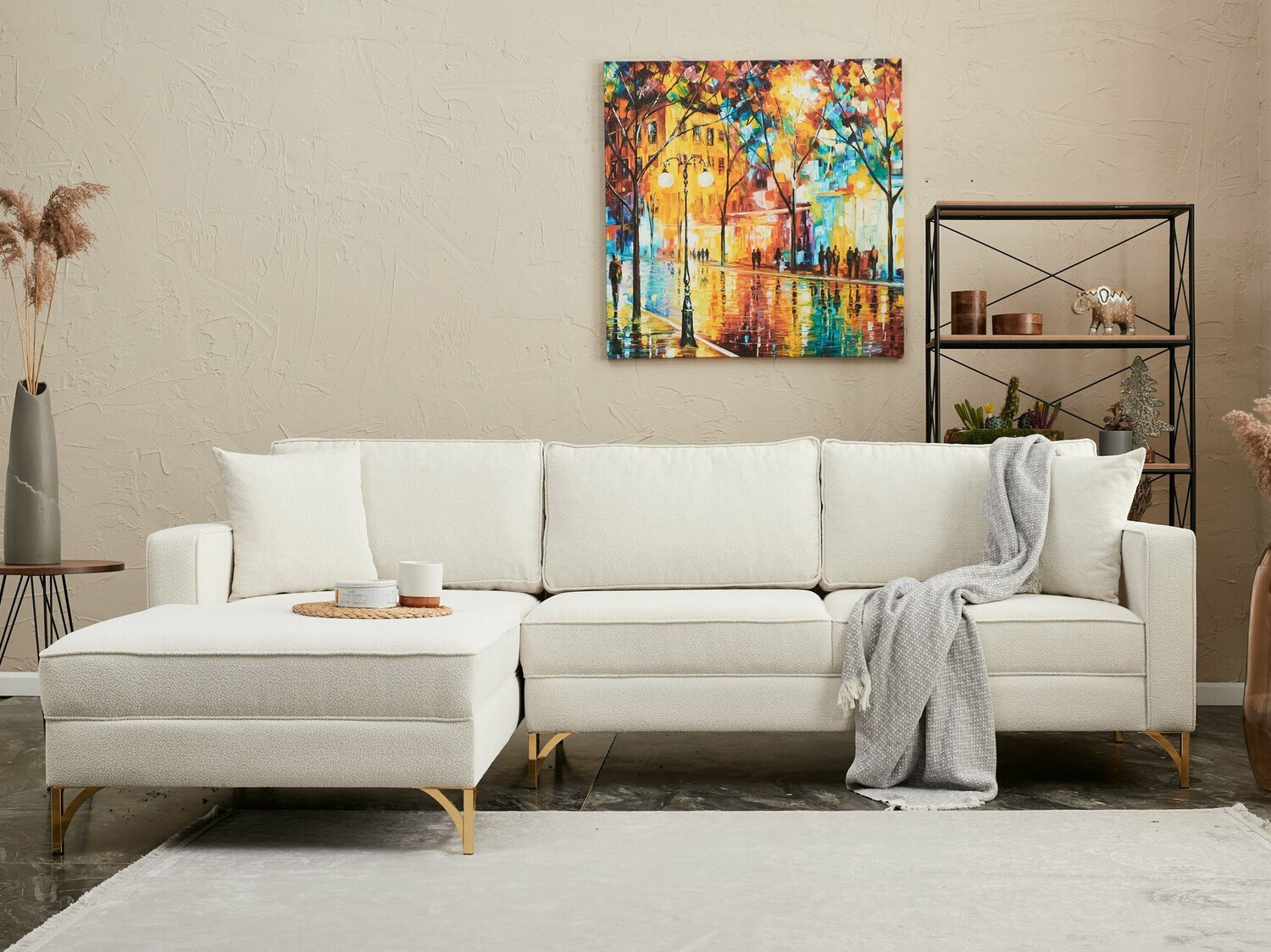 Sofá rinconero Altadena 338 (Crema)