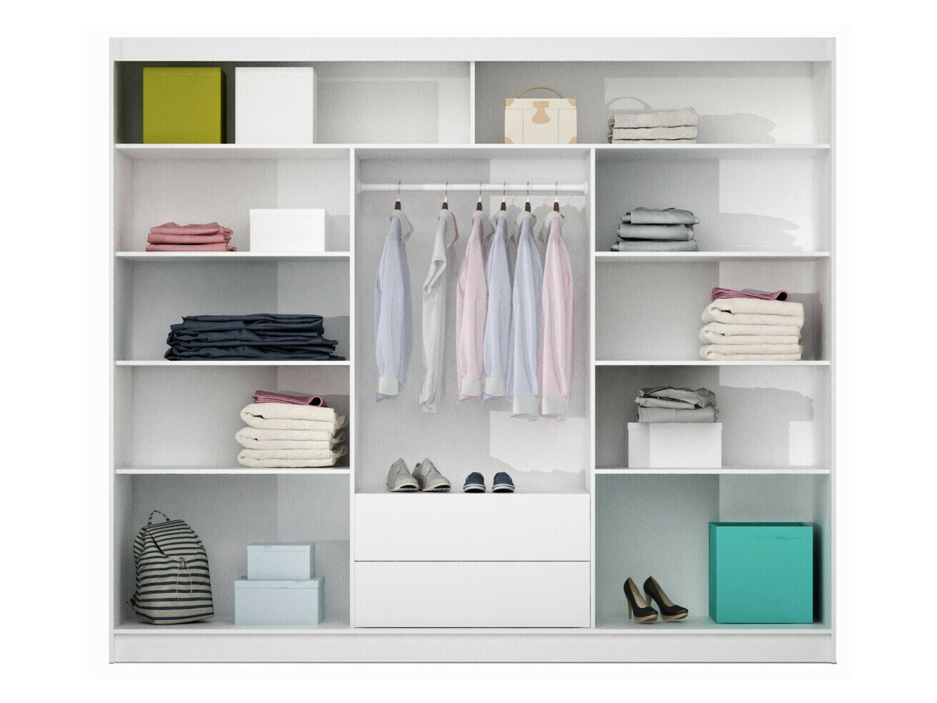 Armario Honolulu 109 (Blanco + Canyon roble)