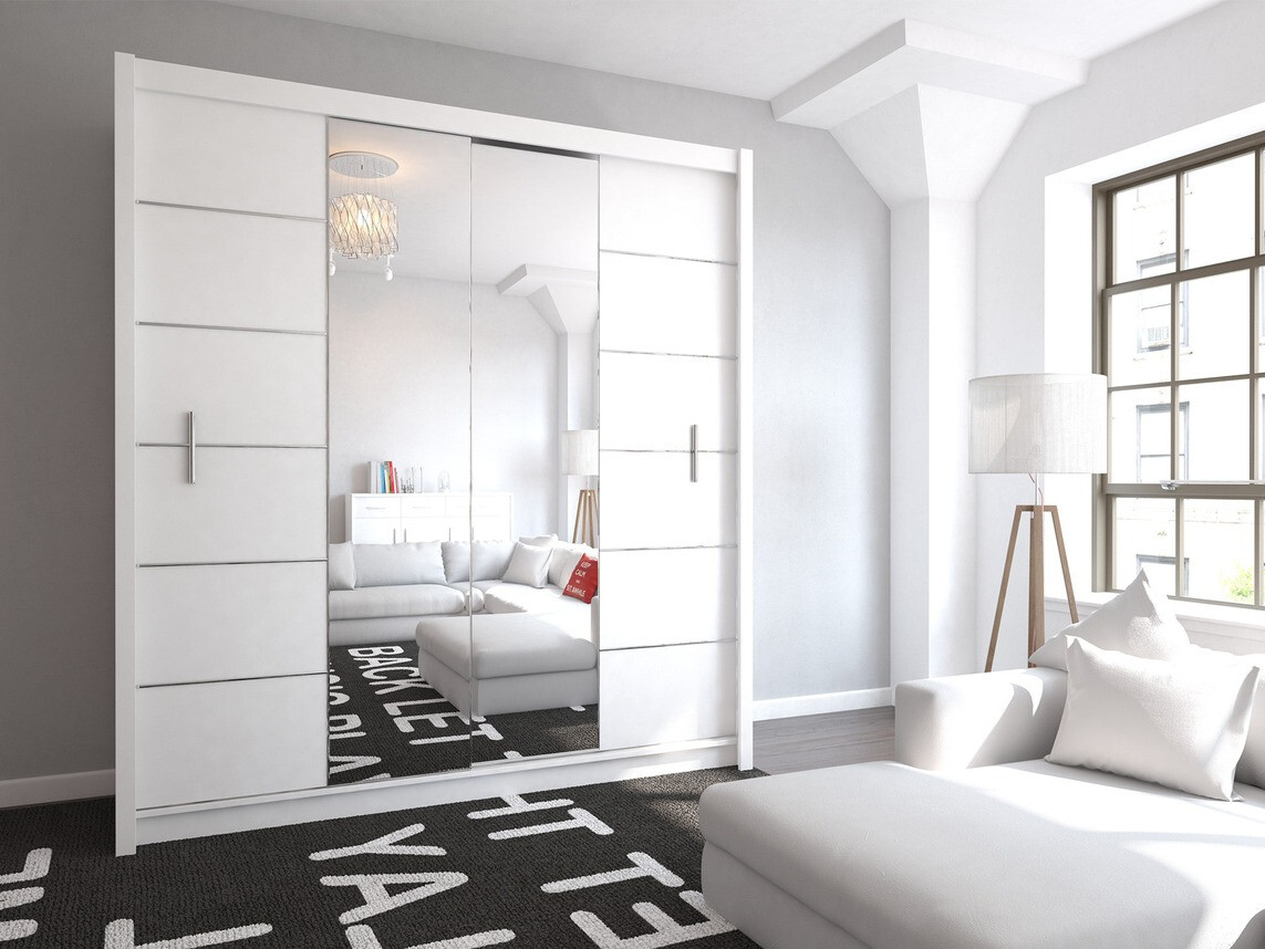 Armario Honolulu 193 (Blanco + espejo)