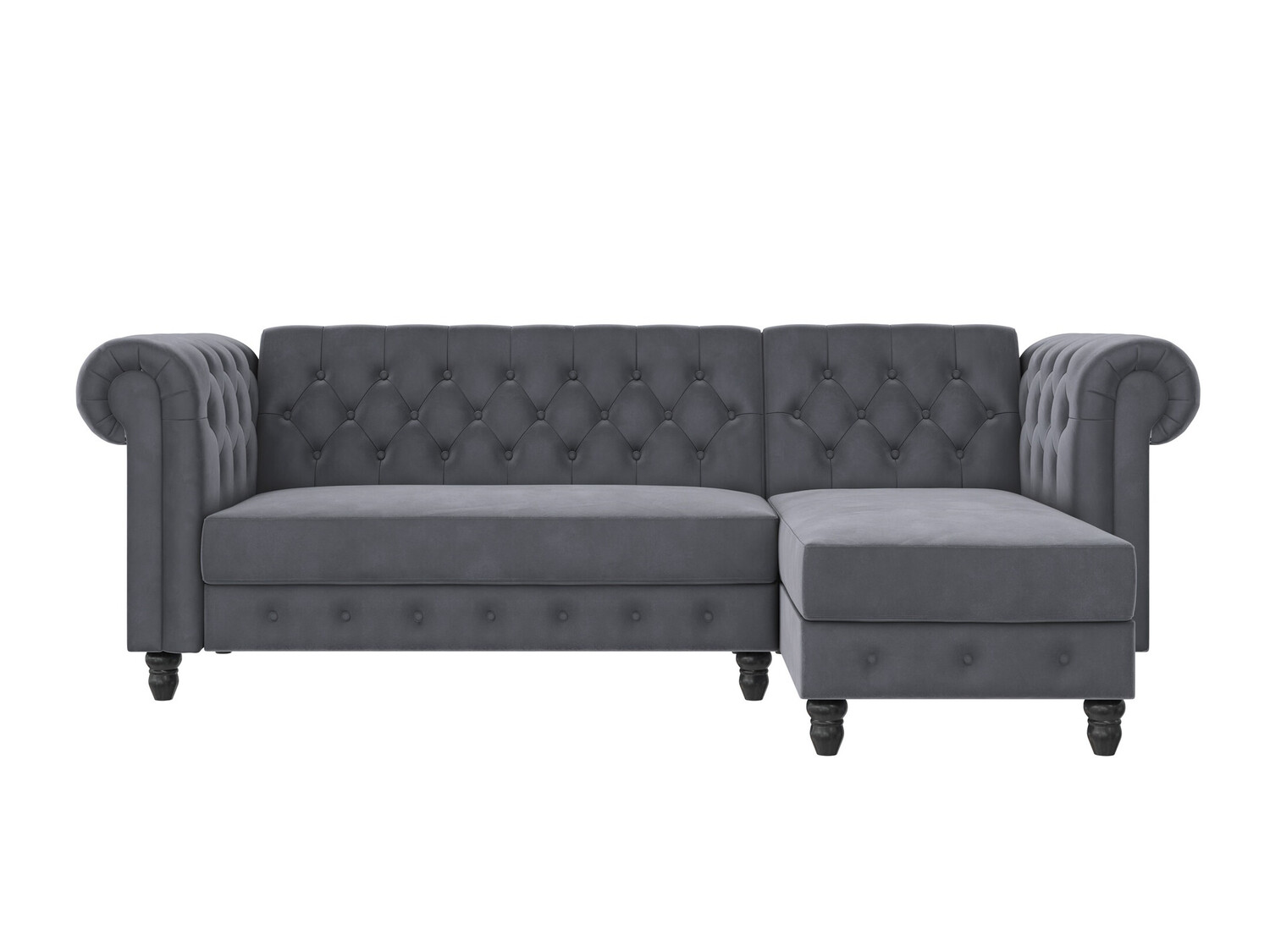 Chesterfield sofá rinconero Tulsa 622 (Gris)