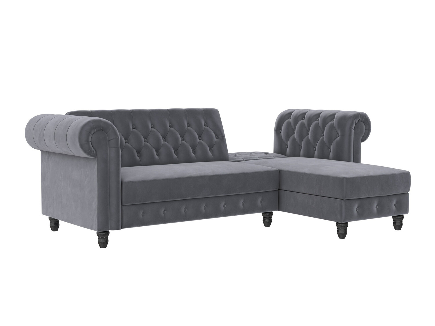 Chesterfield sofá rinconero Tulsa 622 (Gris)