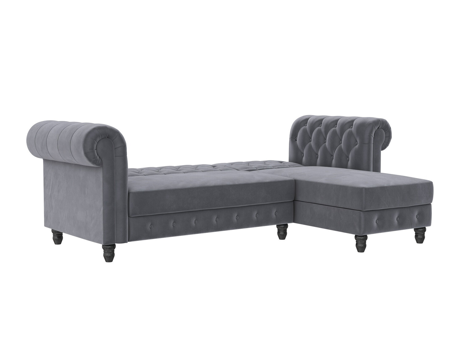 Chesterfield sofá rinconero Tulsa 622 (Gris)