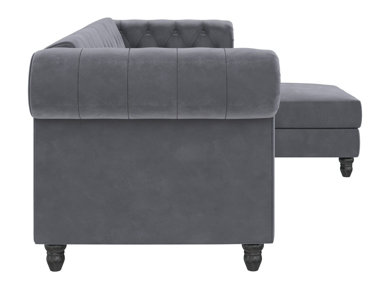 Chesterfield sofá rinconero Tulsa 622 (Gris)