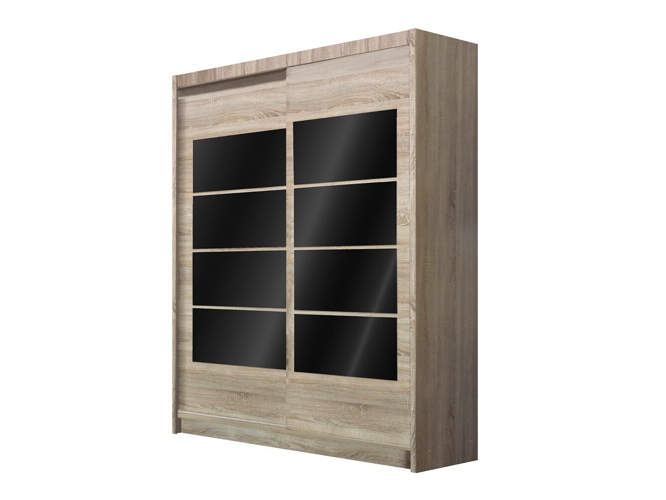 Armario Honolulu 205 (Roble Sonoma + Negro)