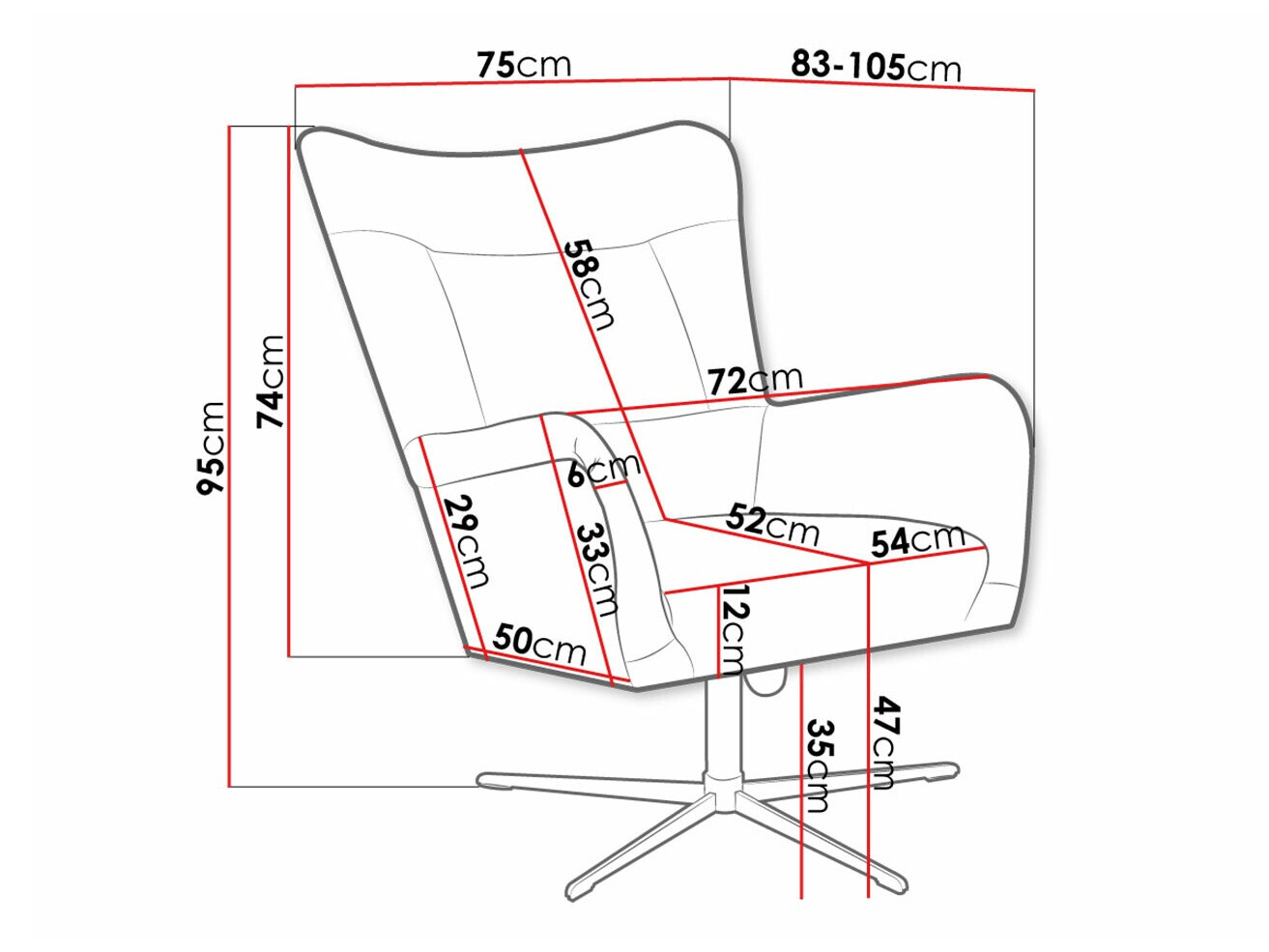 Sillón Marana 100 (Velluto 14)