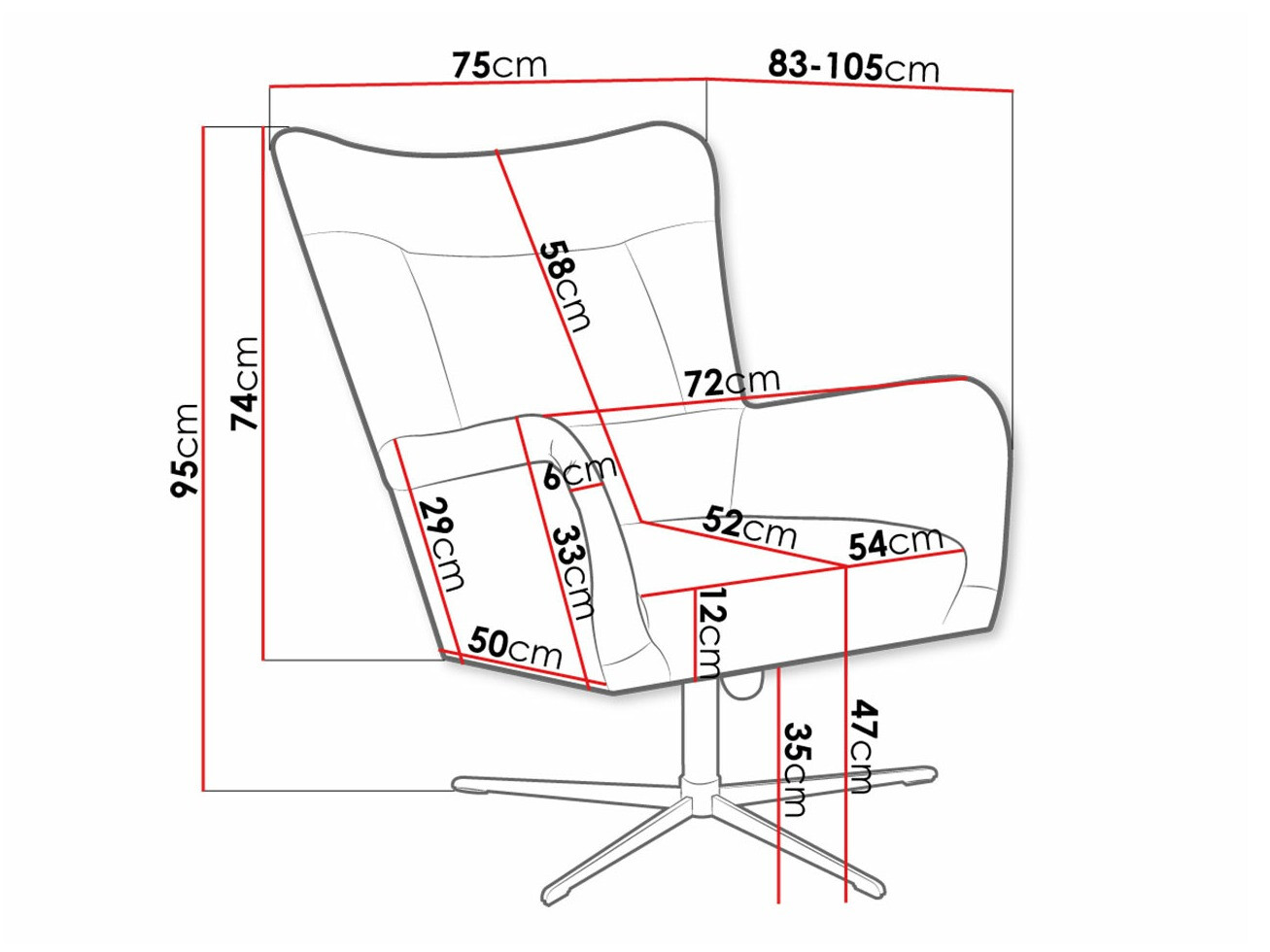 Sillón Marana 100 (Velluto 20)