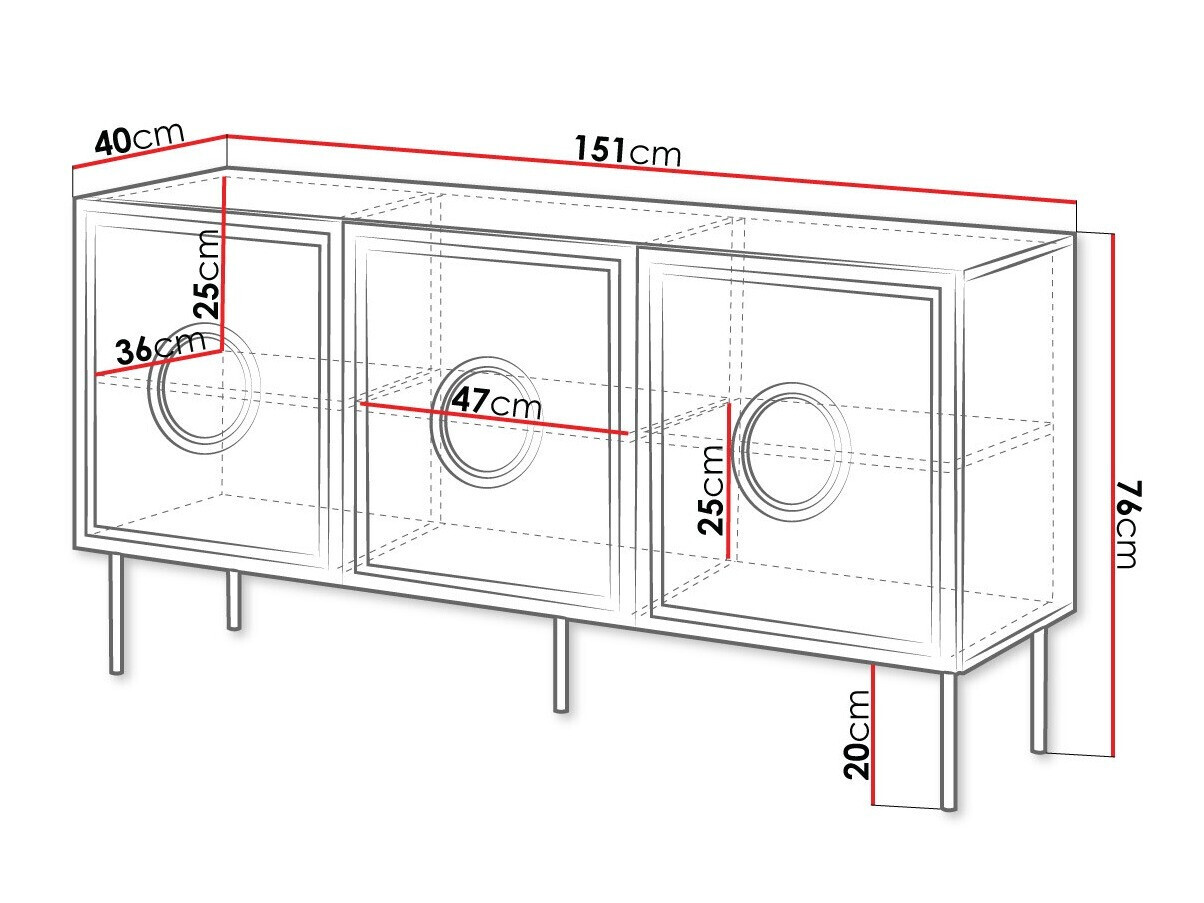 Aparador Domromi 100