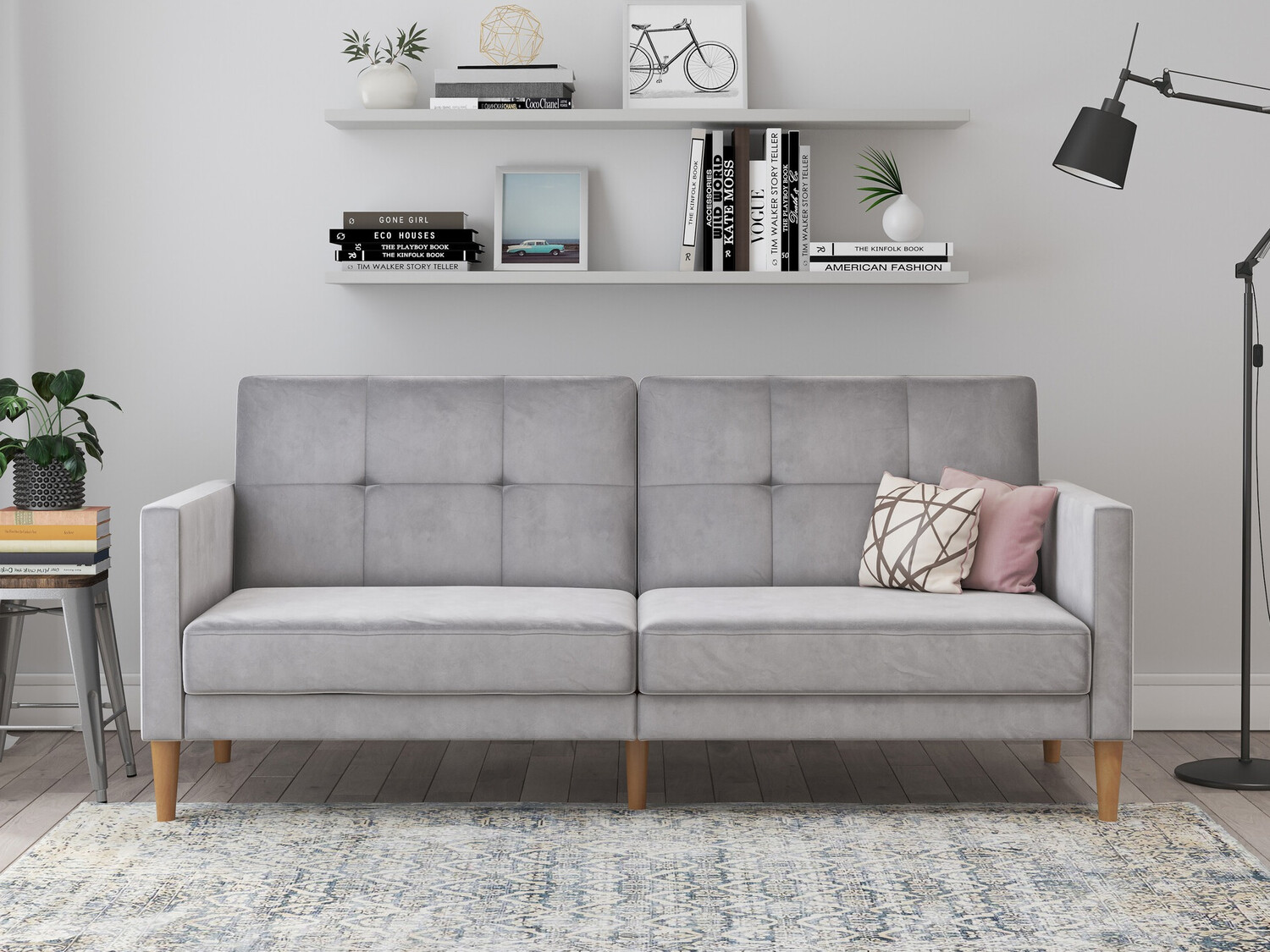 Sofá cama Denton 1178 (Gris claro)