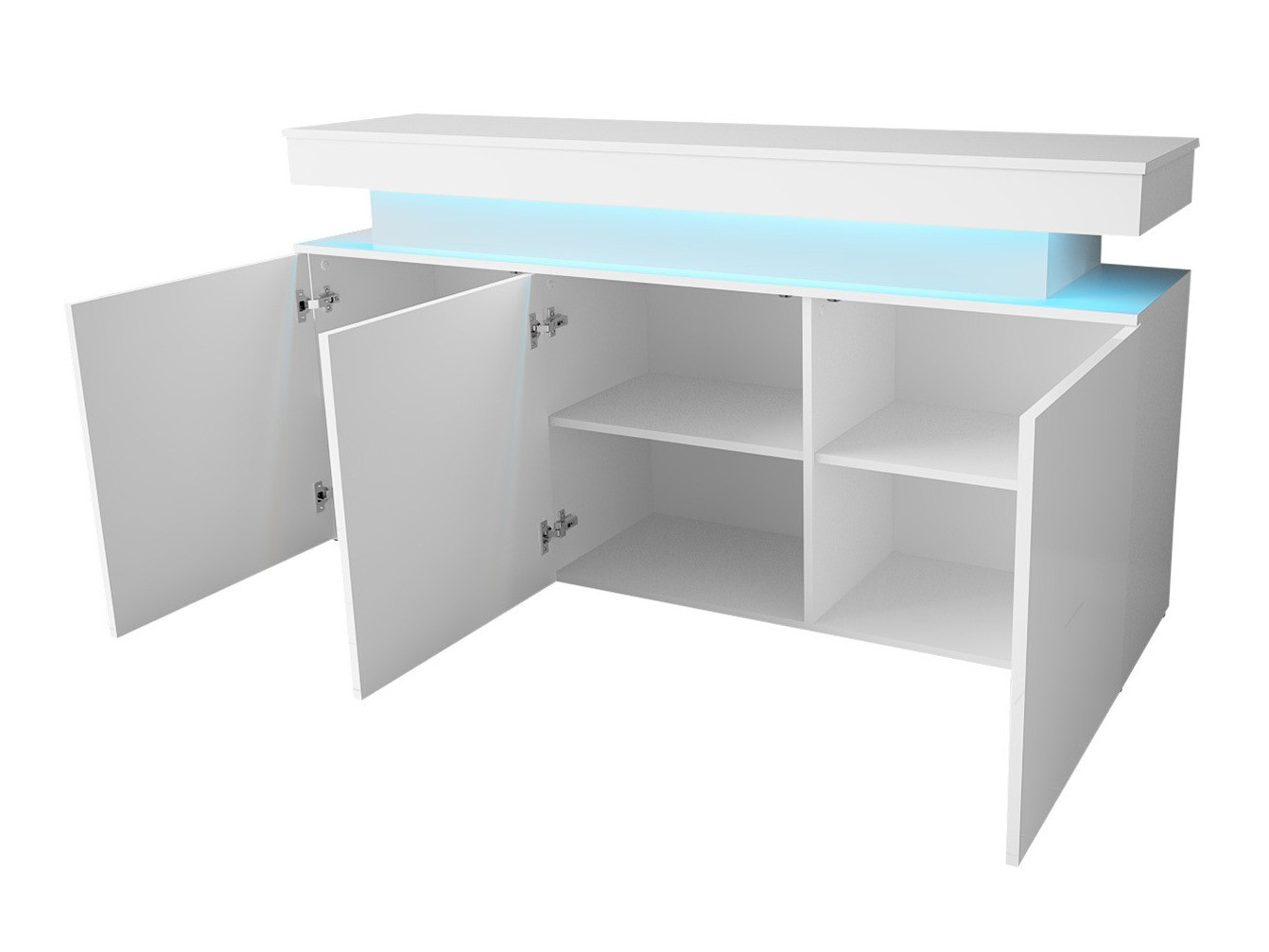 Aparador Monfero (Negro + Negro brillante)