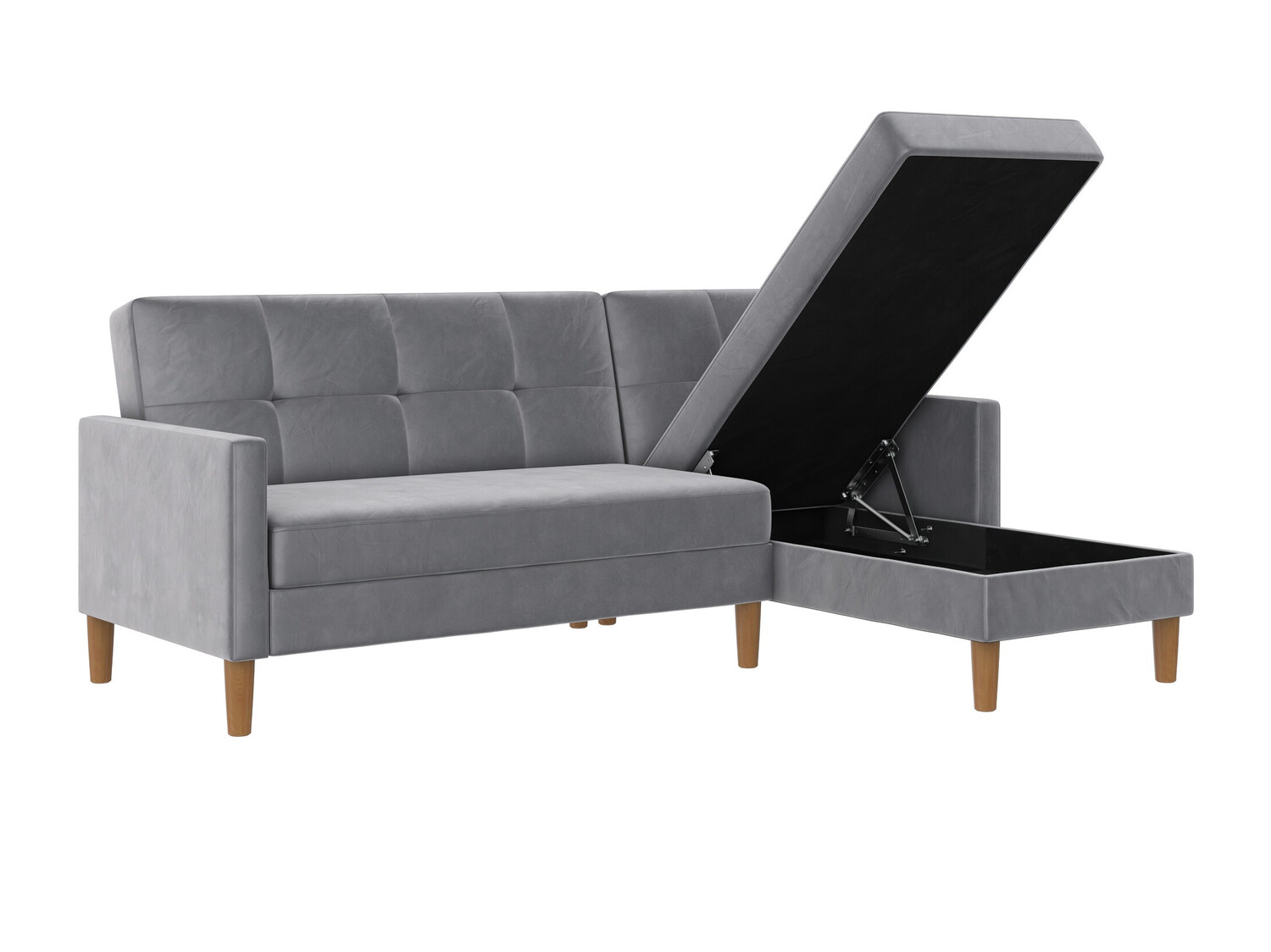 Sofá rinconero Denton 1179 (Gris claro)