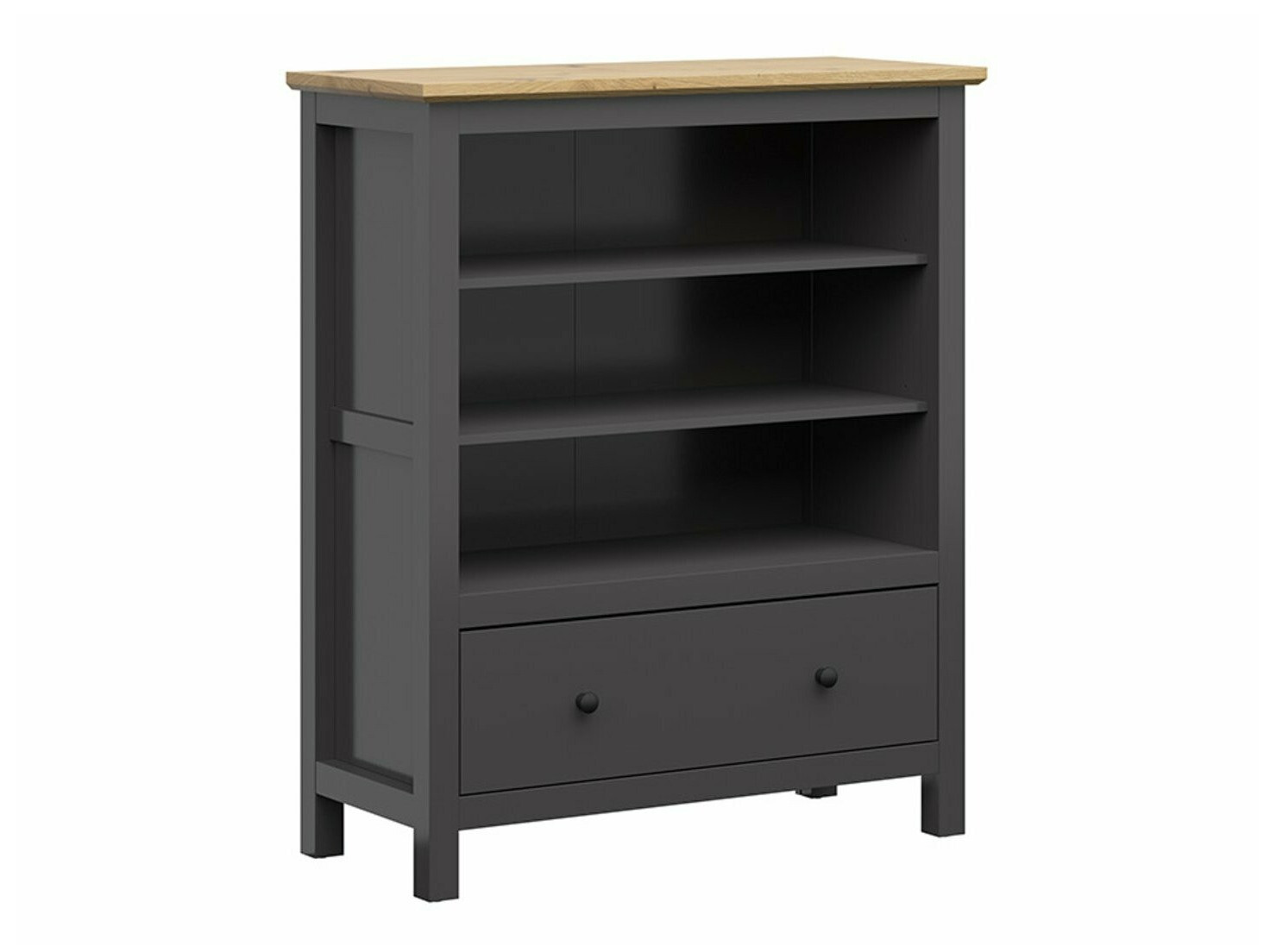 Estantería Sordoro 127 (Grafito + Roble Artisan)