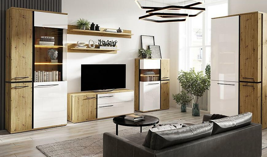 Armario Reno K100 (Blanco + Roble Artisan)