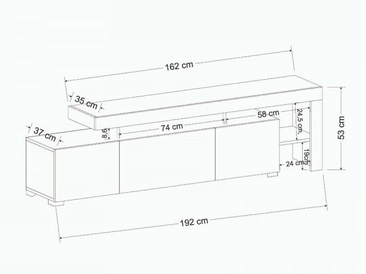 Mueble TV Kailua 292 (Blanco)
