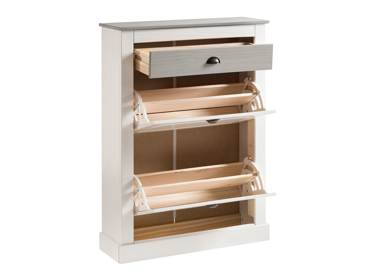 Zapatero Etviri 110 (Blanco + Gris)