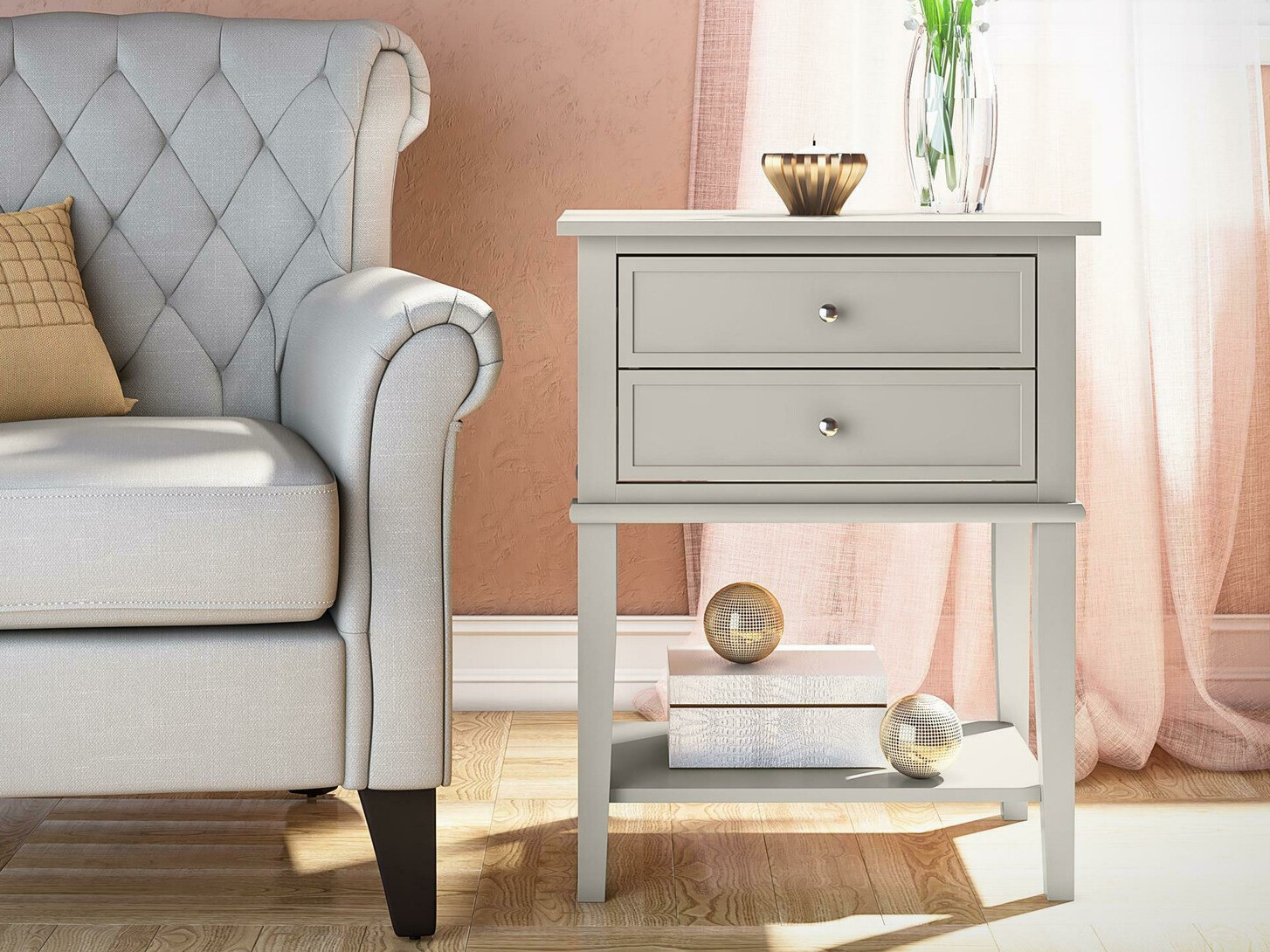 Mesa auxiliar Sonfivo 107 (Taupe)