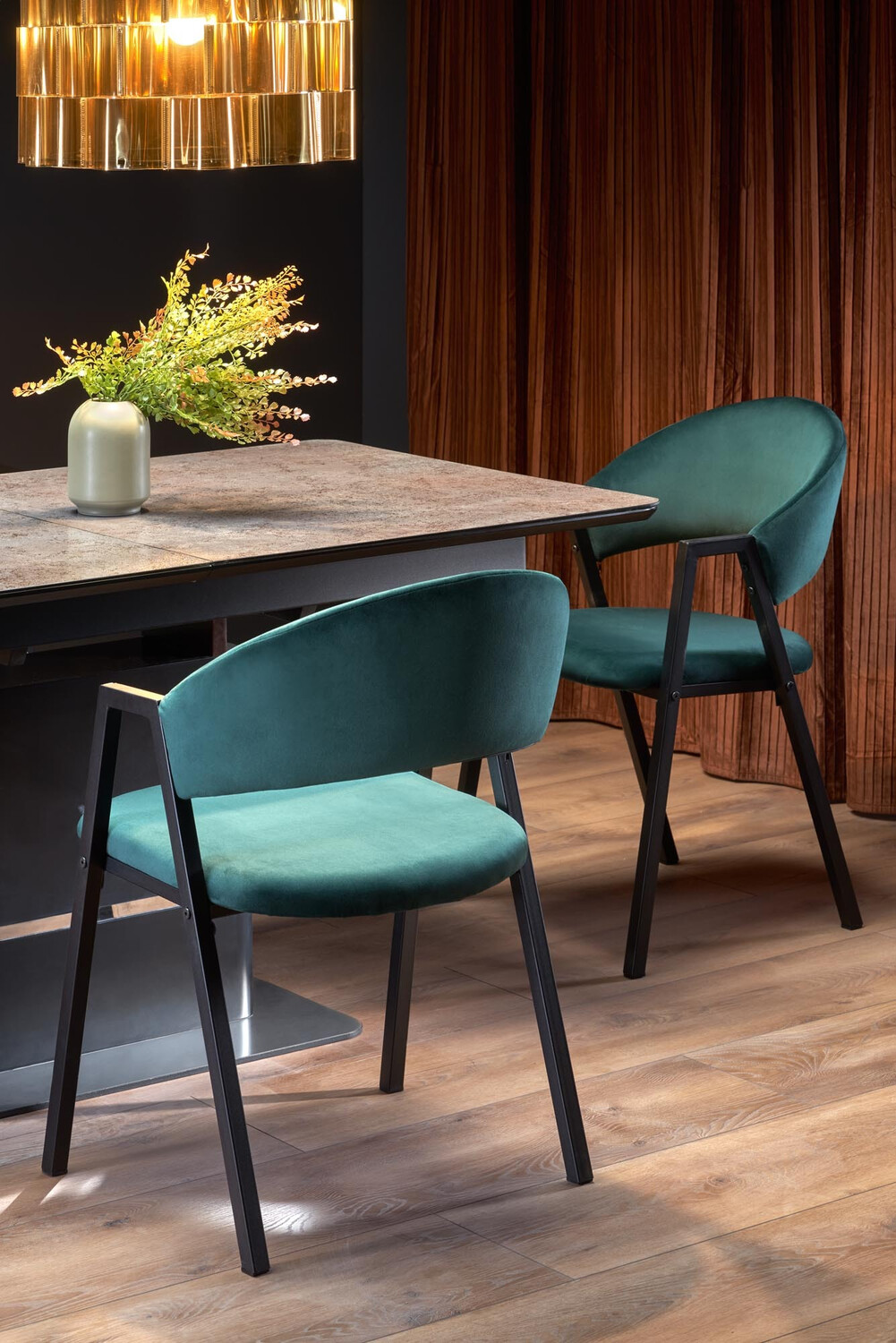 Silla Houston 1348 (Verde oscuro + Negro)