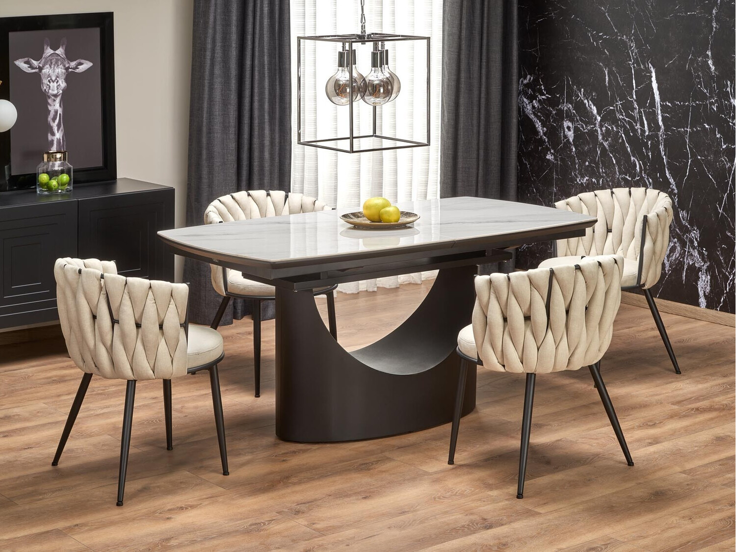 Silla Houston 1508 (Beige + Negro)