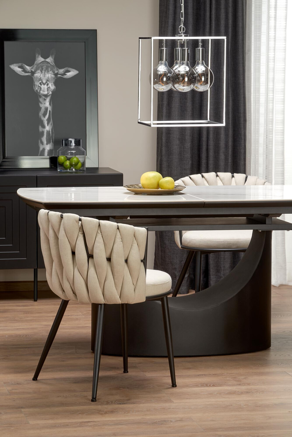 Silla Houston 1508 (Beige + Negro)