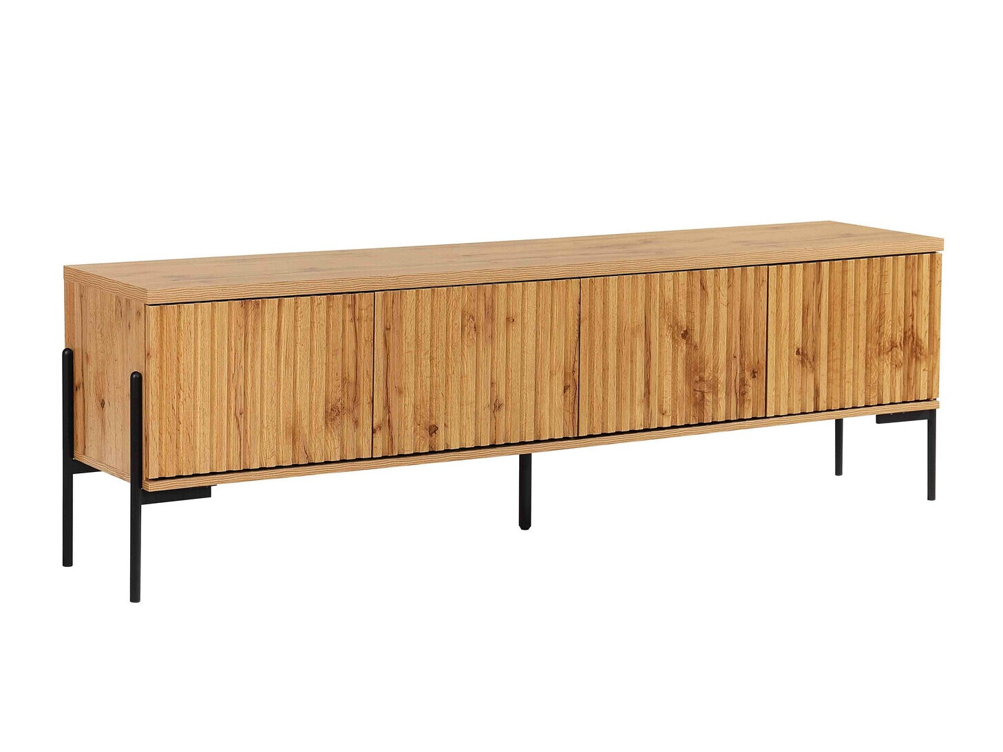 Mueble TV Denton 1188 (Negro + Roble wotan)