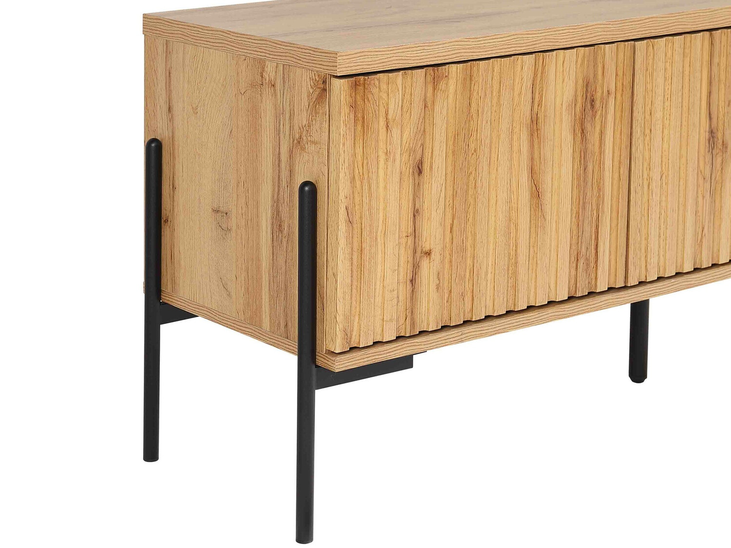 Mueble TV Denton 1189 (Negro + Roble wotan)