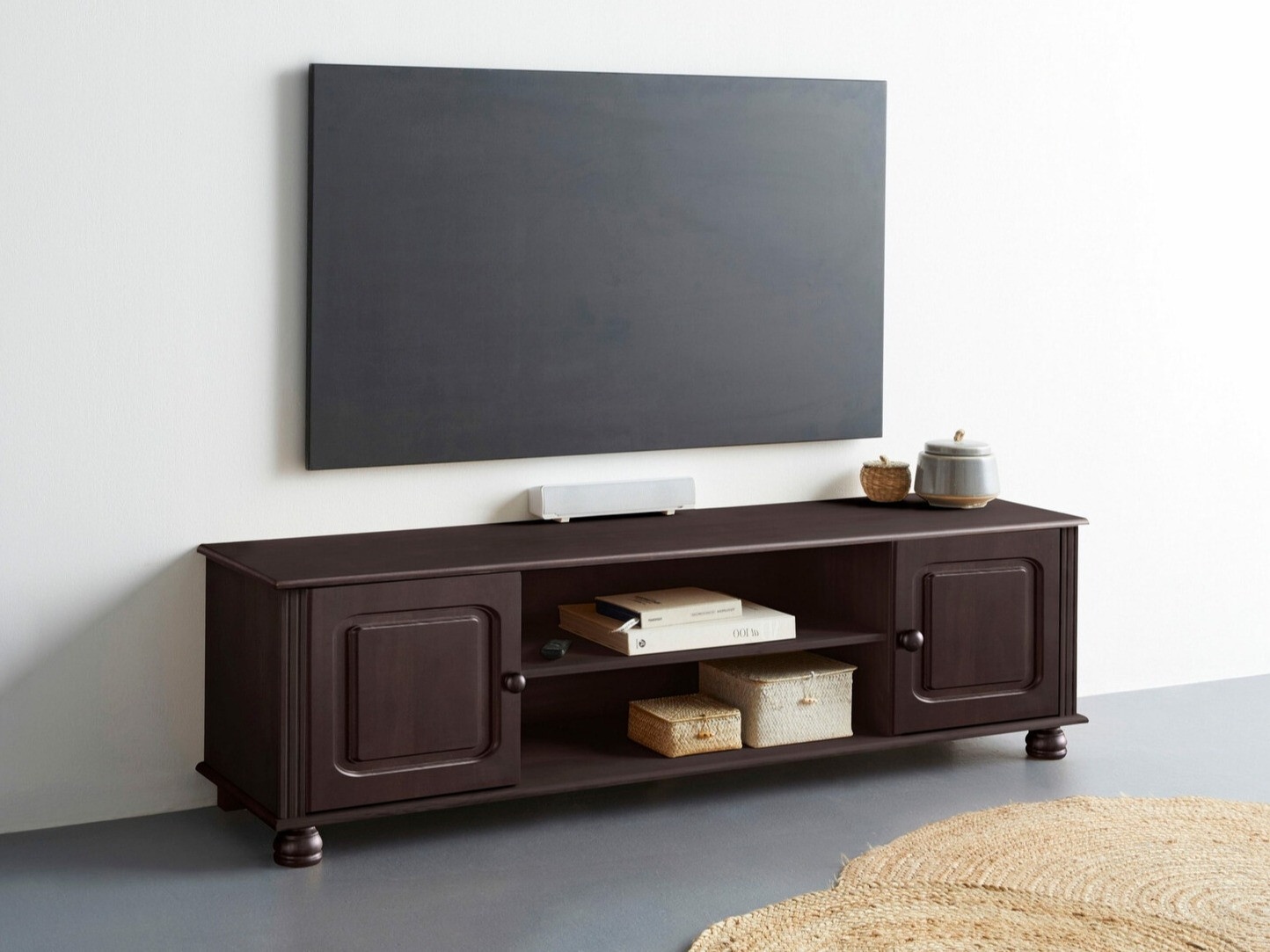 Mueble TV Fenlaru 113 (Marrón oscuro)